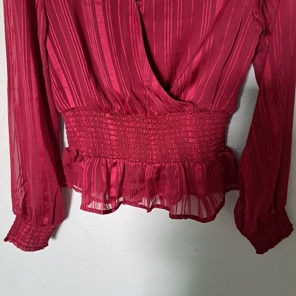 Japna Burgundy Blouse - Picture 3 of 8